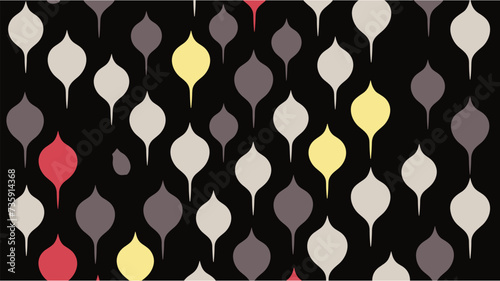 Abstract seamless wallpaper pattern background. Geometric ornament with colorful rhombuses. Wavy stripes vector seamless pattern. Modern stylish abstract texture. Abstract background.