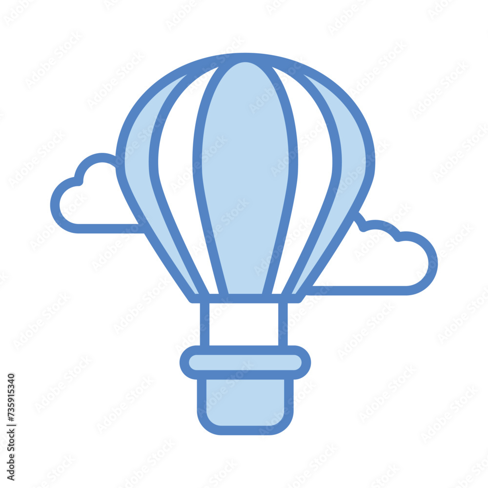 Hot Air Balloon Icon vector. Stock illustration. Hot Air Balloon Icon vector. Stock illustration.