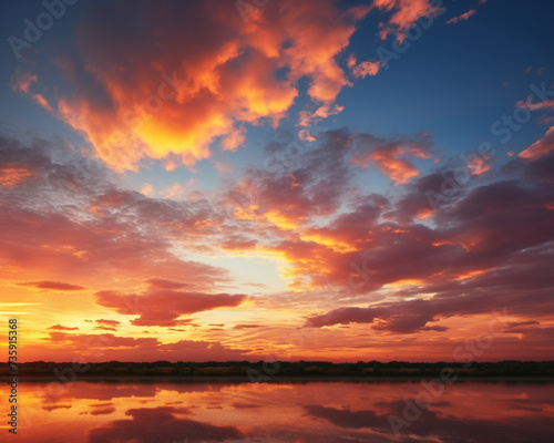 Beautiful sunset sky background © PHOTOGRAPHY