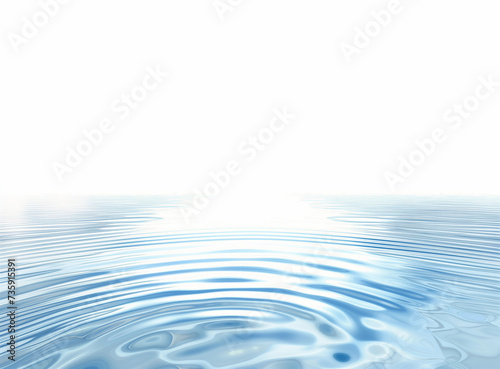 Serene Light Blue Water Surface with Gentle Ripples and Soft Light Horizon Background