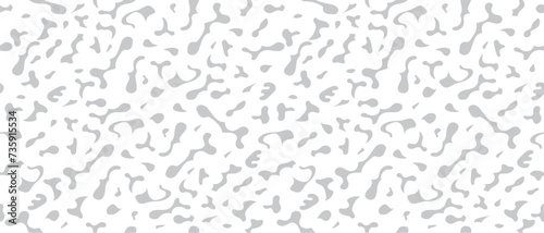 Horizontally And Vertically Seamless Abstract Vector Amorphous Pattern Illustration Isolated On A White Background. Horizontally And Vertically Repeatable. 