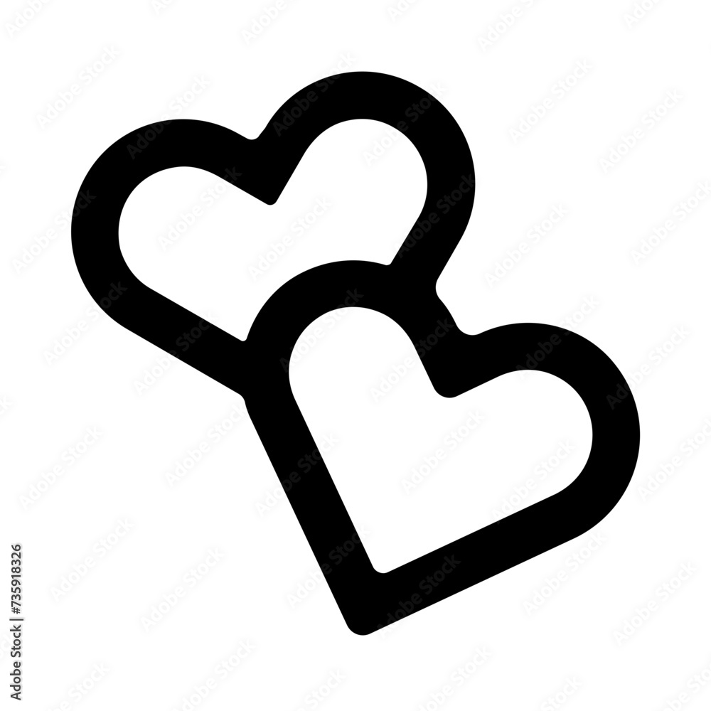 Heart Love Couple Outline Icon Heart Love Couple Outline Icon