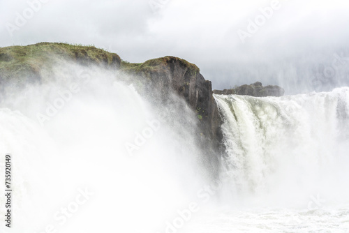 godafoss waterfall on the river  power of nature  iceland