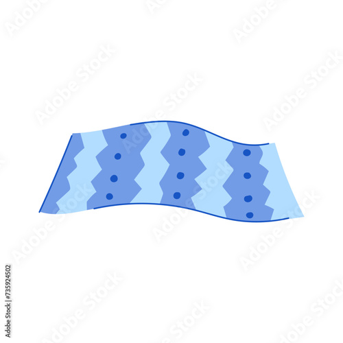 rug wool carpet cartoon vector illustration