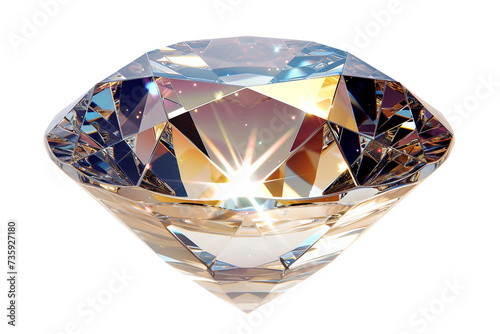 Diamond Setting Isolated on Transparent Background