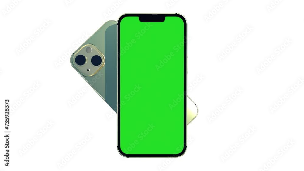 Green Screen Phone - Smartphone Mockup with a Chroma Key Background Green Screen Phone - Smartphone Mockup with a Chroma Key Background