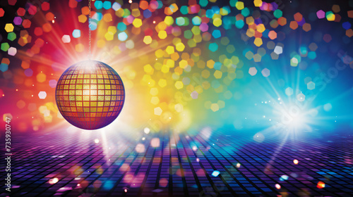 Disco ball background