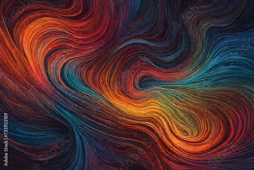 Colorful Landscape Abstract Background 