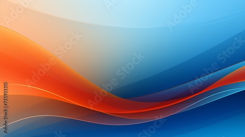 Vibrant abstract business background: dynamic blue and orange design with striking lines