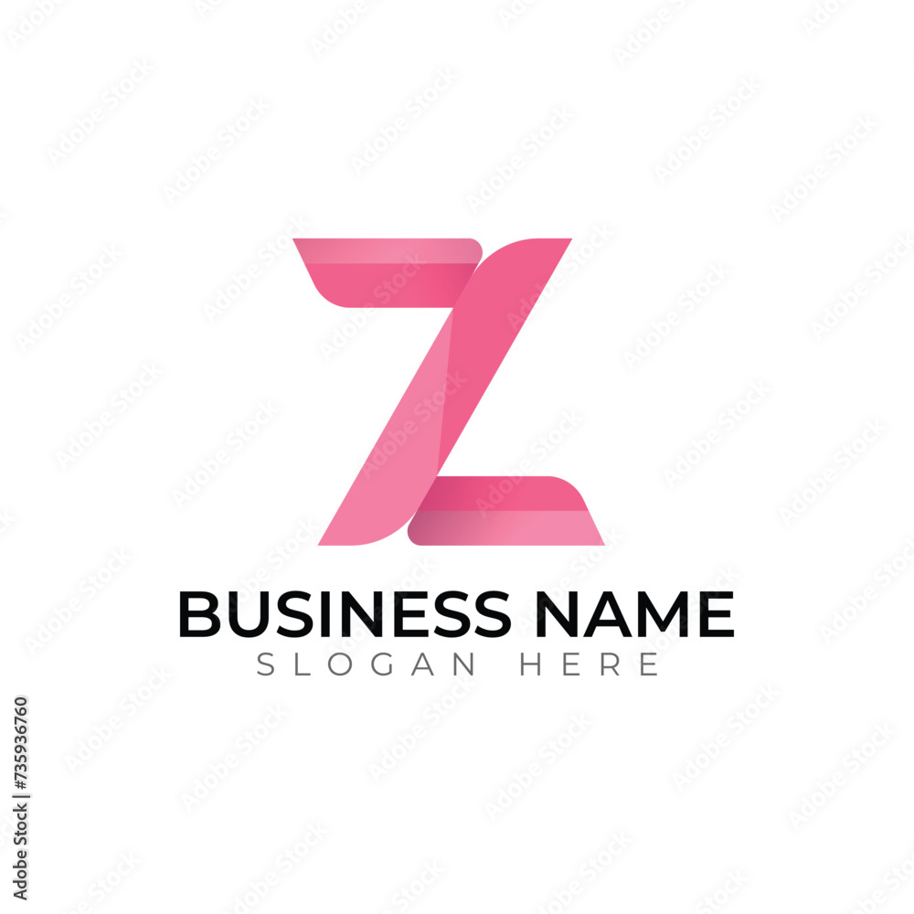 z letter abstract gradient vector logo design z letter abstract gradient vector logo design