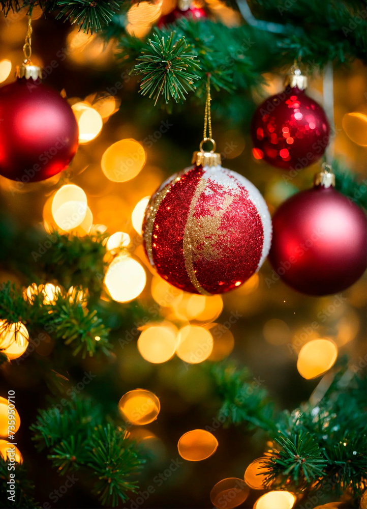 beautiful christmas shiny decor. Selective focus. beautiful christmas shiny decor. Selective focus.