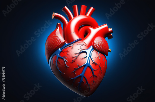 Healthy heart, illustrating the importance of cardiovascular health awareness on this international health observance. World Health Day