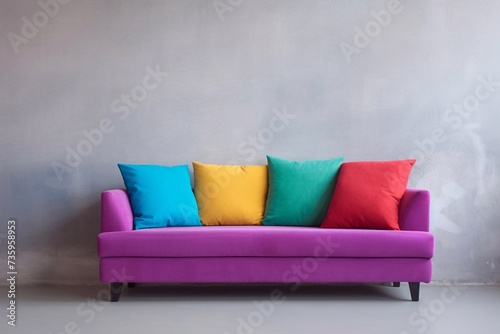 Wallpaper Mural Sofa with colorful pillows in room


 Torontodigital.ca