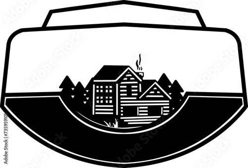 Cabin logo graphic vector logo good for your outdoor logo/design stuff etc