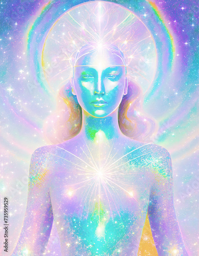 Feminine Image of the Universe, Iridescent, Luminous