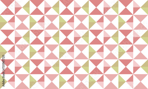 seamless pattern with triangles, abstract triangle geometric pink and yellow green background turbine patch work seamless repeat style, replete image design for fabric printing