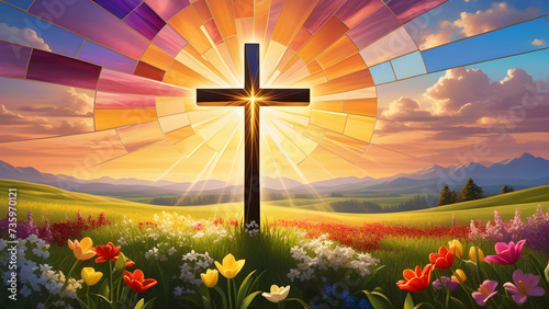cross in the field
AI generated
Easter background
Easter card
passover
