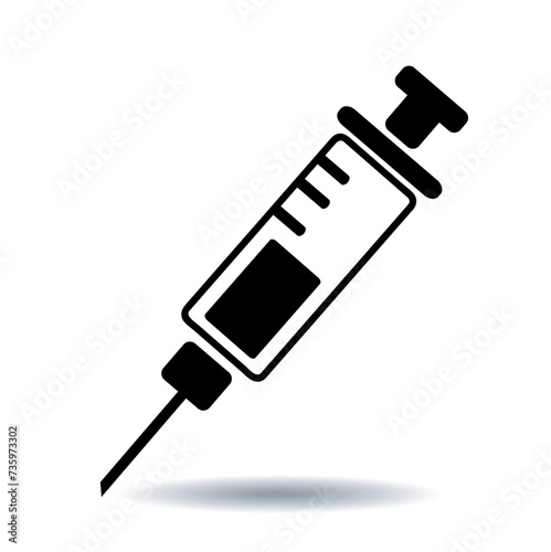 Syringe Icon Vector illustration design photo