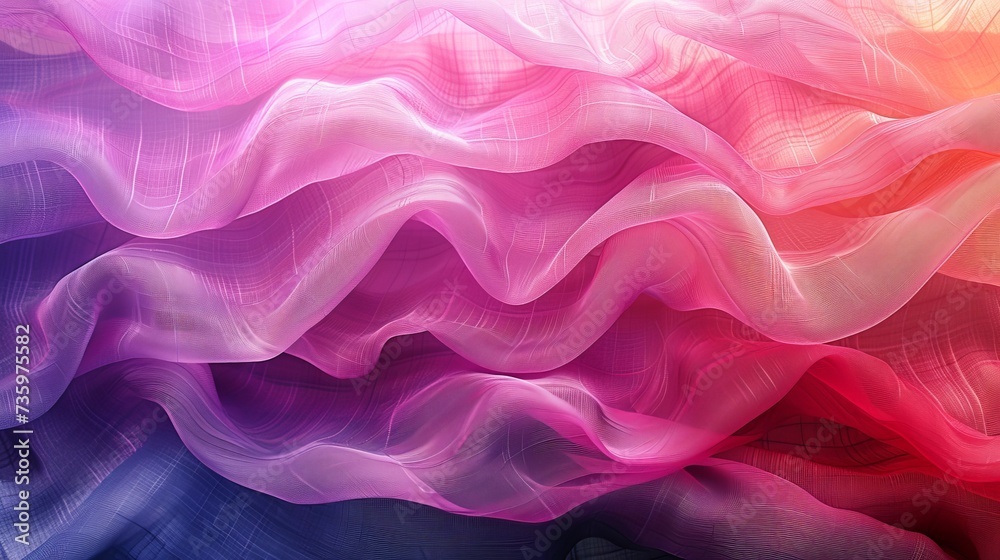 Obraz premium Gradient Pattern in Textile Design