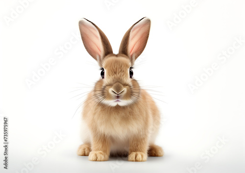 Lonely Bunny, Isolated on White © Jameel