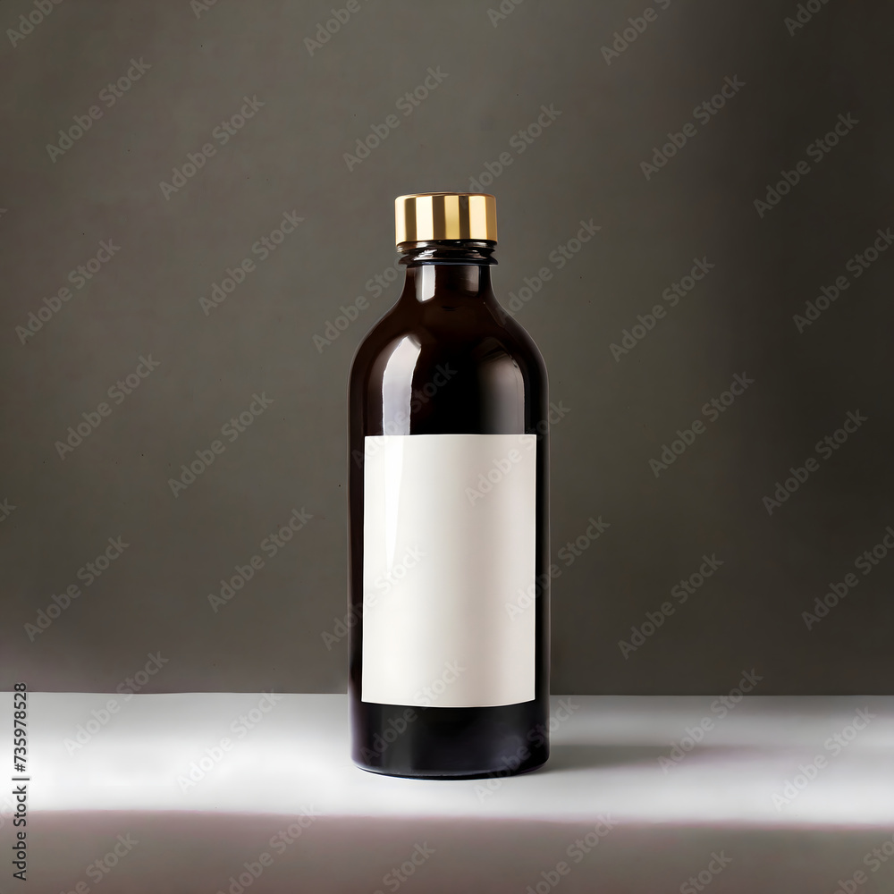 Mockup bottle with white space. Mockup bottle with white space.