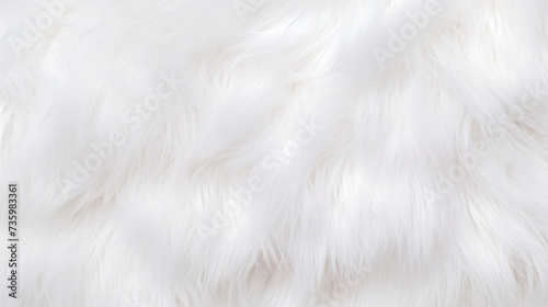 White fur background.