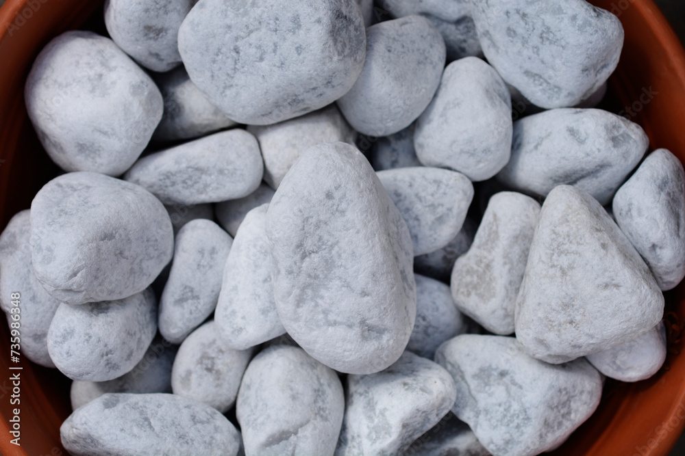 White stones for decorating garden White stones for decorating garden