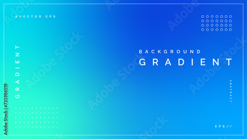 Blue Blurred Gradient Background Vector Template photo