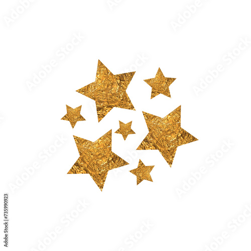 Golden stars decor