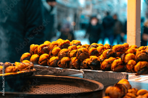 Photography Turkish chestnut street food istanbul