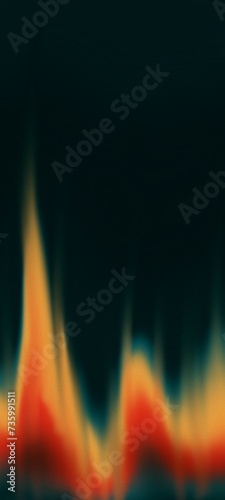 vertical gradient abstract background. soft delicate glow of burning flame of fire. wavy spreading pattern in retro style. wallpaper, screensaver for mobile, smartphone. Blank space for inserting text