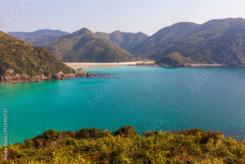 Takahama Beach in Fukue island, Gotō, Nagasaki, Japan © Schilo