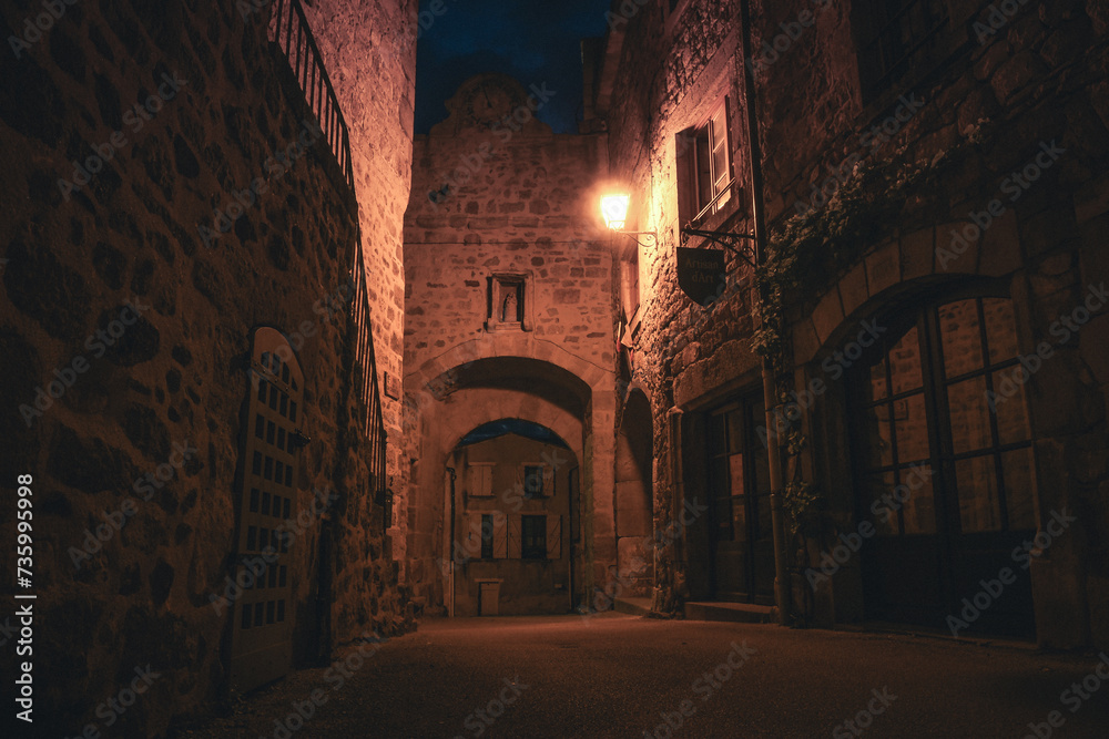 Le petit village touristique de Montpeyroux en Auvergne en France Le petit village touristique de Montpeyroux en Auvergne en France