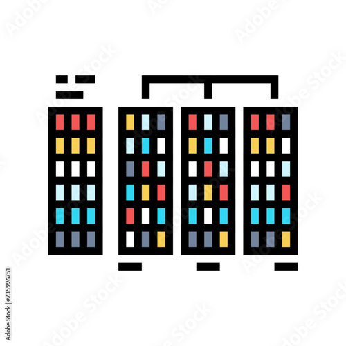 radix sort algorithm color icon vector. radix sort algorithm sign. isolated symbol illustration