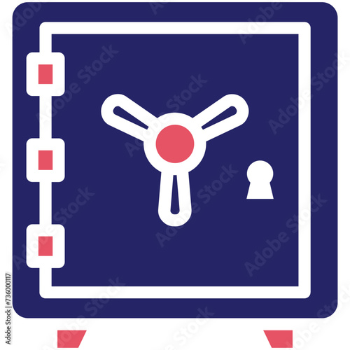 Strongbox vector icon illustration of Finance and Money iconset.