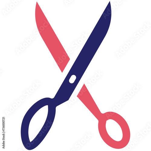 Scuissor vector icon illustration of Tools iconset.