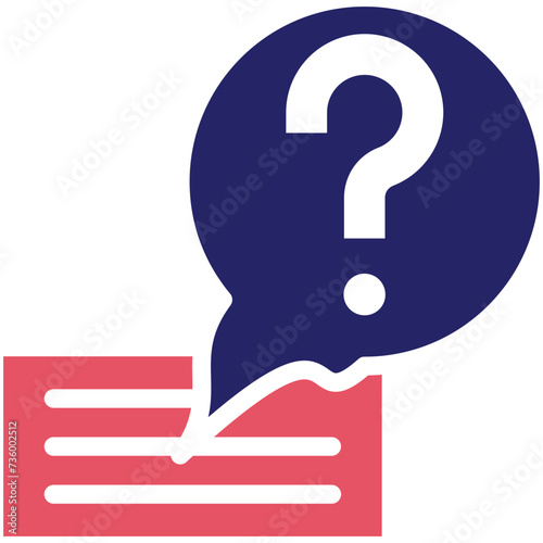 Questions vector icon illustration of Project Management iconset.