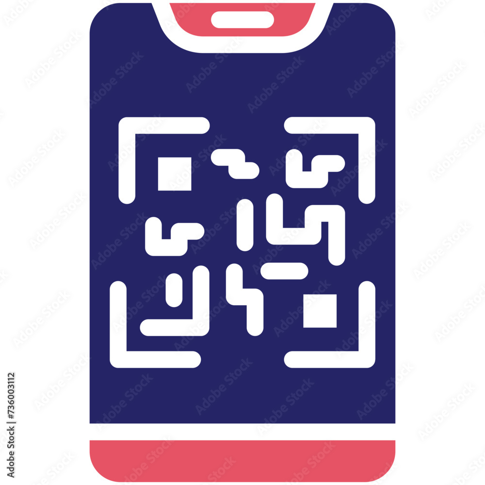 QR Code Scan vector icon illustration of Shopping and Ecommerce iconset. QR Code Scan vector icon illustration of Shopping and Ecommerce iconset.