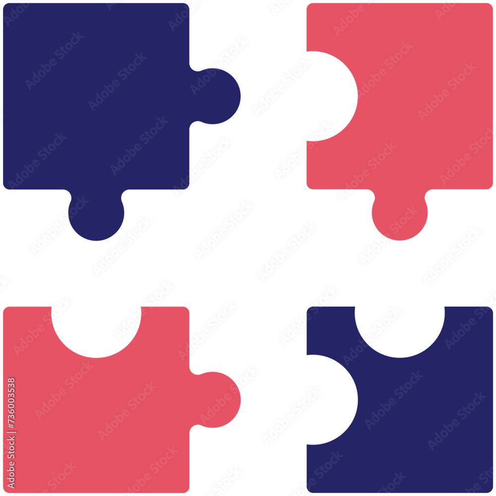 Fototapeta premium Puzzle vector icon illustration of Online Marketing iconset.