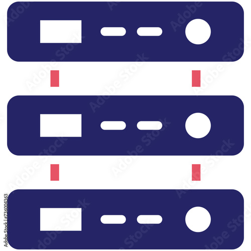 Database vector icon illustration of Web Marketing iconset.