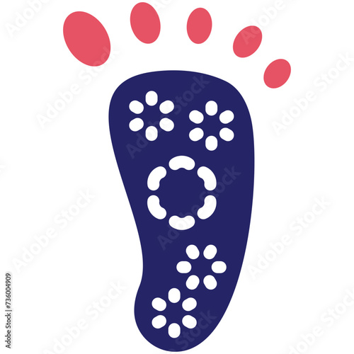 Reflexology vector icon illustration of Spa iconset.