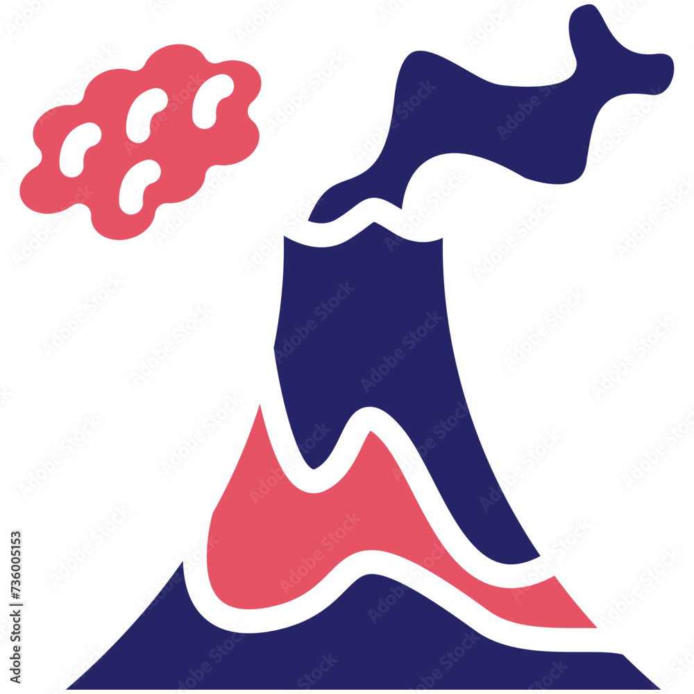 Volcano vector icon illustration of Pollution iconset. Volcano vector icon illustration of Pollution iconset.