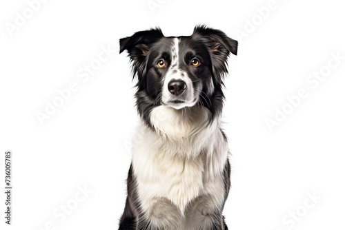 Purebred purebred beautiful border collie dog breed  background nature isolate.