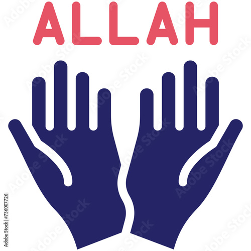 Faith vector icon illustration of Ramadan iconset.