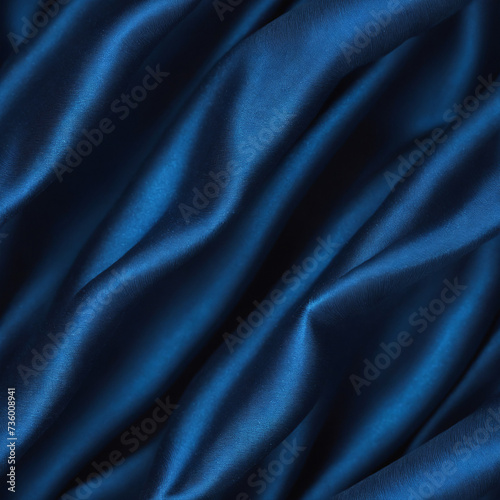 Abstract blue silk texture background - Texture seamless tile