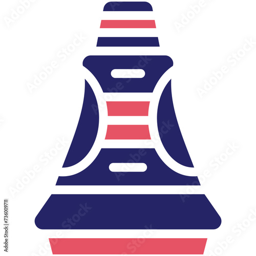Racing Car Seat vector icon illustration of Auto Racing iconset.