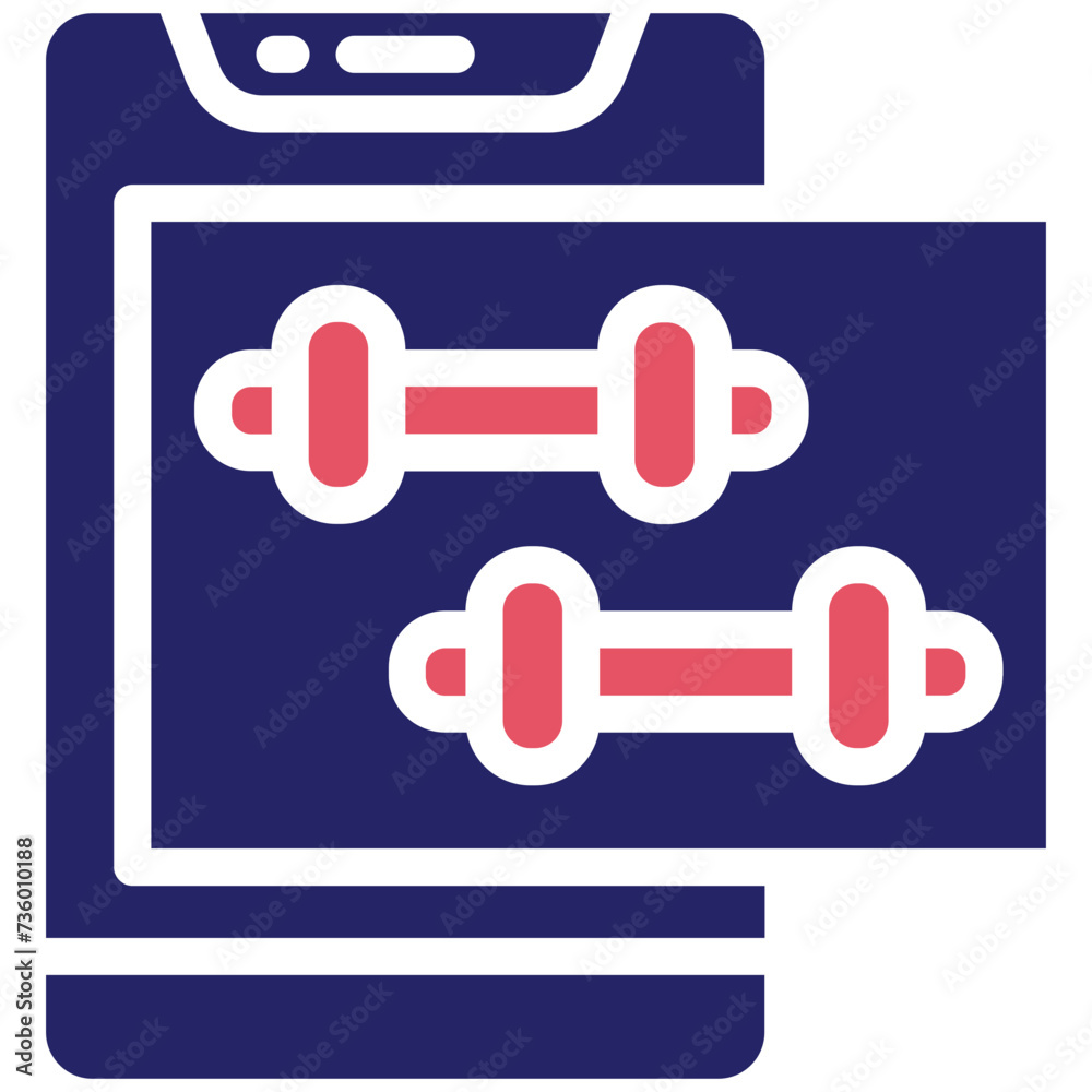 Dumbbells vector icon illustration of Workout App iconset. Dumbbells vector icon illustration of Workout App iconset.