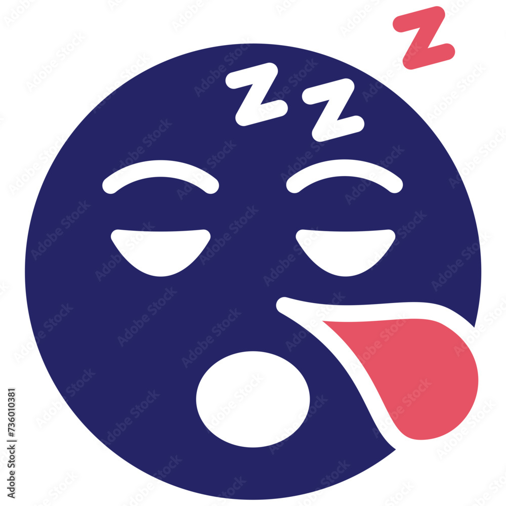 Sleepy Face vector icon illustration of Emoji iconset. Sleepy Face vector icon illustration of Emoji iconset.