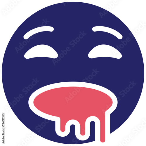 Drooling Face vector icon illustration of Emoji iconset.