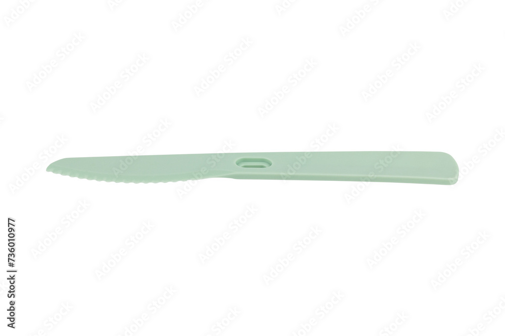 reusable plastic knife isolated from background reusable plastic knife isolated from background